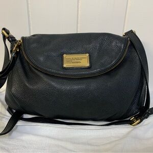 Marc Jacobs Black Leather Natasha Crossbody Bag